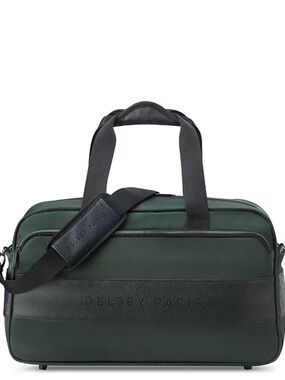 Delsey Paris Men's Dark Green Laptop Weekender Bag duffel bag, luggage